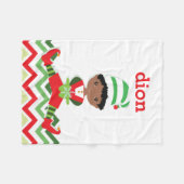 Polaire Petite couverture de Noël d'Elf | (Devant (Horizontal))