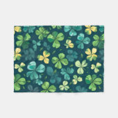 Polaire Petite couverture de trèfle quatre feuilles (Devant (Horizontal))