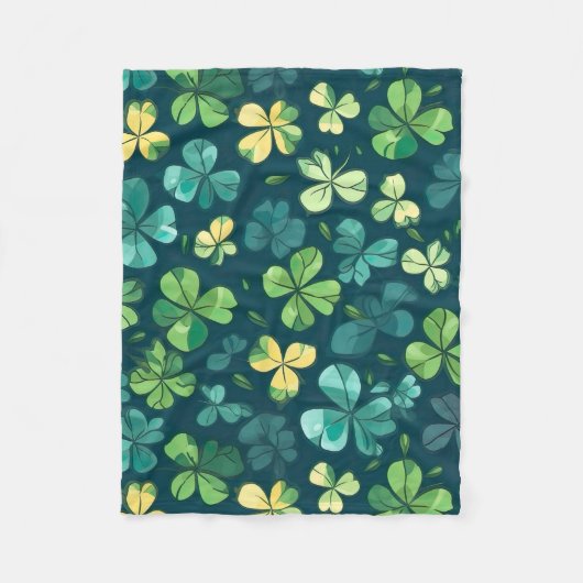 Polaire Petite couverture de trèfle quatre feuilles (Devant)