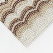 Polaire Petite couverture d'ouatine de mosaïque beige (Coin)