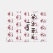 Polaire Petite couverture personnalisée d'ouatine de motif (Devant (Horizontal))