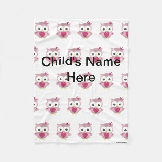 Polaire Petite couverture personnalisée d'ouatine de motif (Devant)