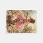 Polaire Petite Fille Flaque Couverture (Devant (Horizontal))