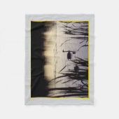 Polaire Petits cygnes trompettes à la couverture en toison (Devant)