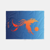 Polaire Phoenix en hausse dans la couverture de flammes (Devant (Horizontal))