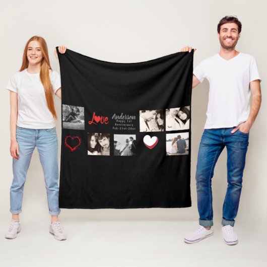 Polaire Photo Collage de couverture - Amour/Mariage/Annive (En situation)