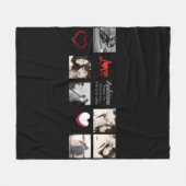 Polaire Photo Collage de couverture - Amour/Mariage/Annive (Devant (Horizontal))