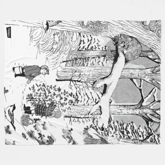 Polaire Photos cachées Enfants dans la couverture de neige (Devant (Horizontal))