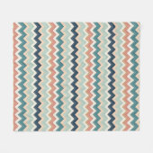 Polaire Plaid Chevron Design Couverture Douce en Molleton (Devant (Horizontal))