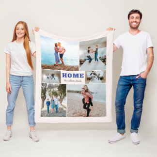 Polaire Plaid Home Couverture photo personnalisée