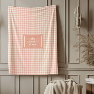 Polaire Plaid personnalisé chic couverture moderne esthéti