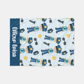 Polaire Police ajouter nom bébé amusant couverture (Devant (Horizontal))
