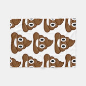 Polaire poop emoji couverture (Devant (Horizontal))