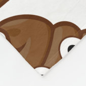 Polaire poop emoji couverture (Coin)