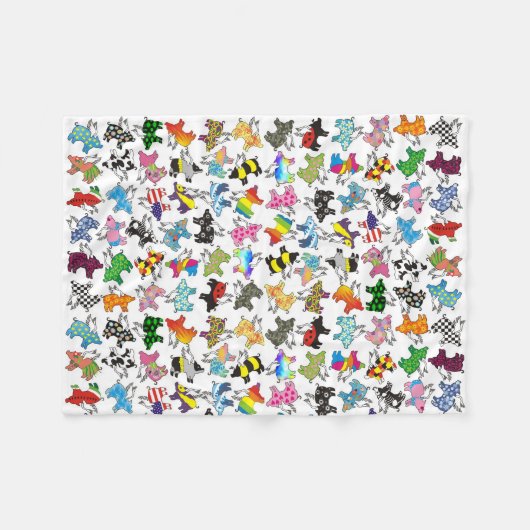 Polaire Porcs de vol sur une couverture d'ouatine (Devant (Horizontal))