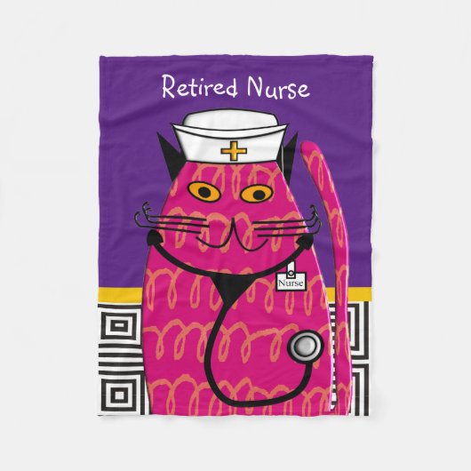 Polaire Pourpre retiré de couverture d'ouatine de chat (Devant)
