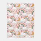 Polaire Première couverture de bébé Pastel Rainbows & Cudd (Devant)