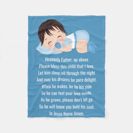 Polaire Prière - Couverture en polaire, 60"x80" (Devant)