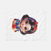 Polaire Princesse Chibi avec couverture de pomme (Devant (Horizontal))