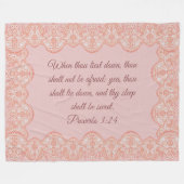 Polaire Proverbes couverture en toison 3:24 (Devant (Horizontal))