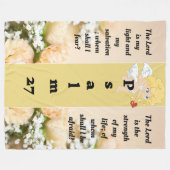 Polaire Psaume 27:1 couverture en toison (Devant (Horizontal))