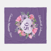 Polaire Purple 95e anniversaire de la couverture pour femm (Devant (Horizontal))