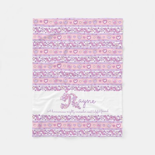Polaire Rayne R nom signifiant couverture d'art de doodle  (Devant)