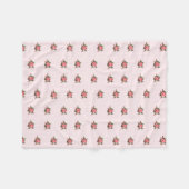 Polaire Rayures et couverture roses d'ouatine de roses (Devant (Horizontal))