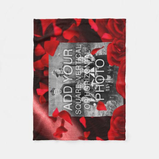 Polaire Rectangle ou couverture faite sur commande (Devant)