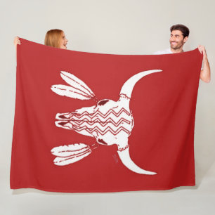 Polaire Red Ghost Dance Buffalo grande couverture en polai