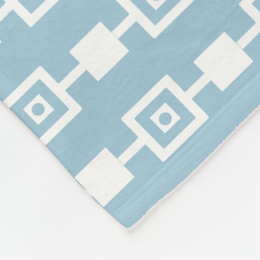 Polaire Rétro couverture carrée blanche faite sur commande (Coin)