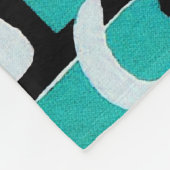 Polaire Rétro couverture d'ouatine de chat, blanc de noir (Coin)