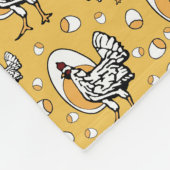Polaire Rétro couverture d'ouatine de poulets (Coin)