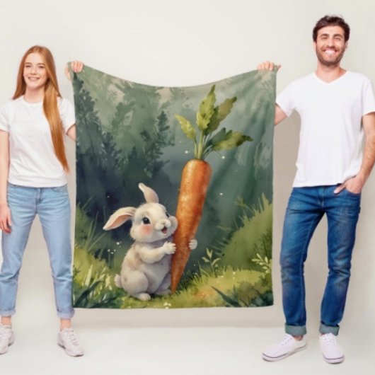 Polaire Rêves de lapin de prairie : couverture de toison c