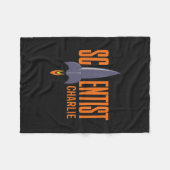 Polaire Rocket Scientist nom personnalisé flece couverture (Devant (Horizontal))
