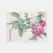 Polaire Rosa Centifolia Foliacea Jetée de couverture (Devant (Horizontal))