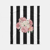 Polaire Roses avec la couverture noire et blanche (Devant)