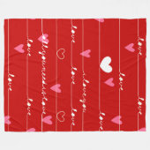 Polaire rouge amour vous couverture (Devant (Horizontal))