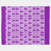 Polaire Rubans violets...Fibre couverture en molleton (Devant (Horizontal))