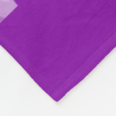 Polaire Rubans violets...Fibre couverture en molleton (Coin)