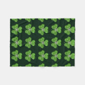 Polaire Shamrock parties scintillant Et Couverture Fleece  (Devant (Horizontal))