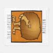 Polaire SIGNE Zodiaque Léo Couverture d'anniversaire perso (Devant (Horizontal))