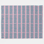 Polaire Skis bleus sur couverture rose (Devant (Horizontal))