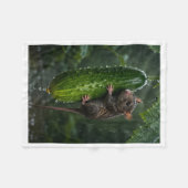 Polaire Souris sur couverture Sherpa au concombre (Devant (Horizontal))