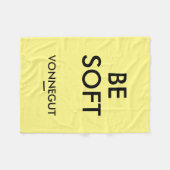 Polaire "Soyez" couverture molle d'ouatine de citation de (Devant (Horizontal))