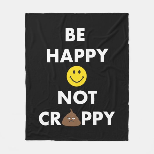 Polaire Soyez couverture non misérable heureuse d'ouatine (Devant)