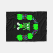 Polaire St. Patrick's FrankenFromage petite couverture en (Devant (Horizontal))
