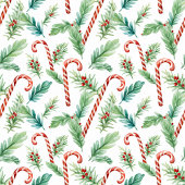 Polaire Sucres de canne de Noël classiques couverture aqua