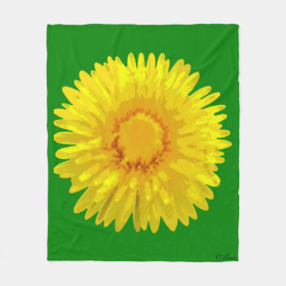 Polaire "Sunshine Flowers" Jetez une couverture design.
