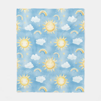 Polaire Sunshine Rainbows et ciel lumineux couverture conf
